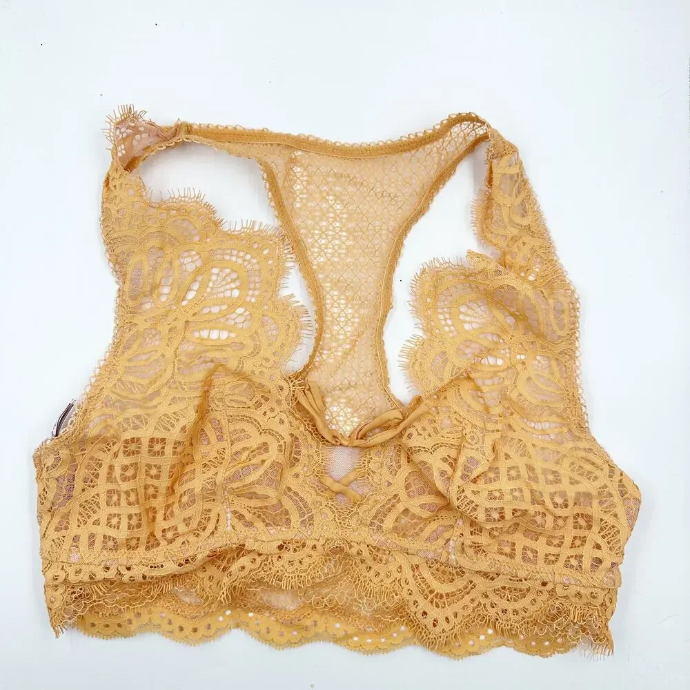 Victoria's Secret Dream Angels Bralette Orange Papaya Medium NWT Festival Boho - Picture 4 of 7